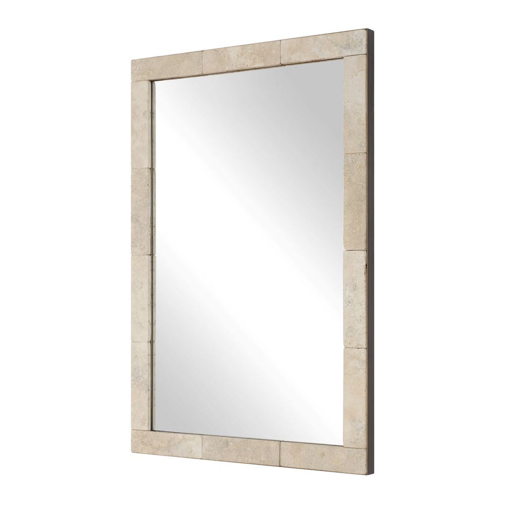 Uttermost Pave Rectangular Travertine Mirror