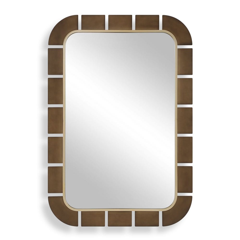 Uttermost Segment Dark Bronze Mirror