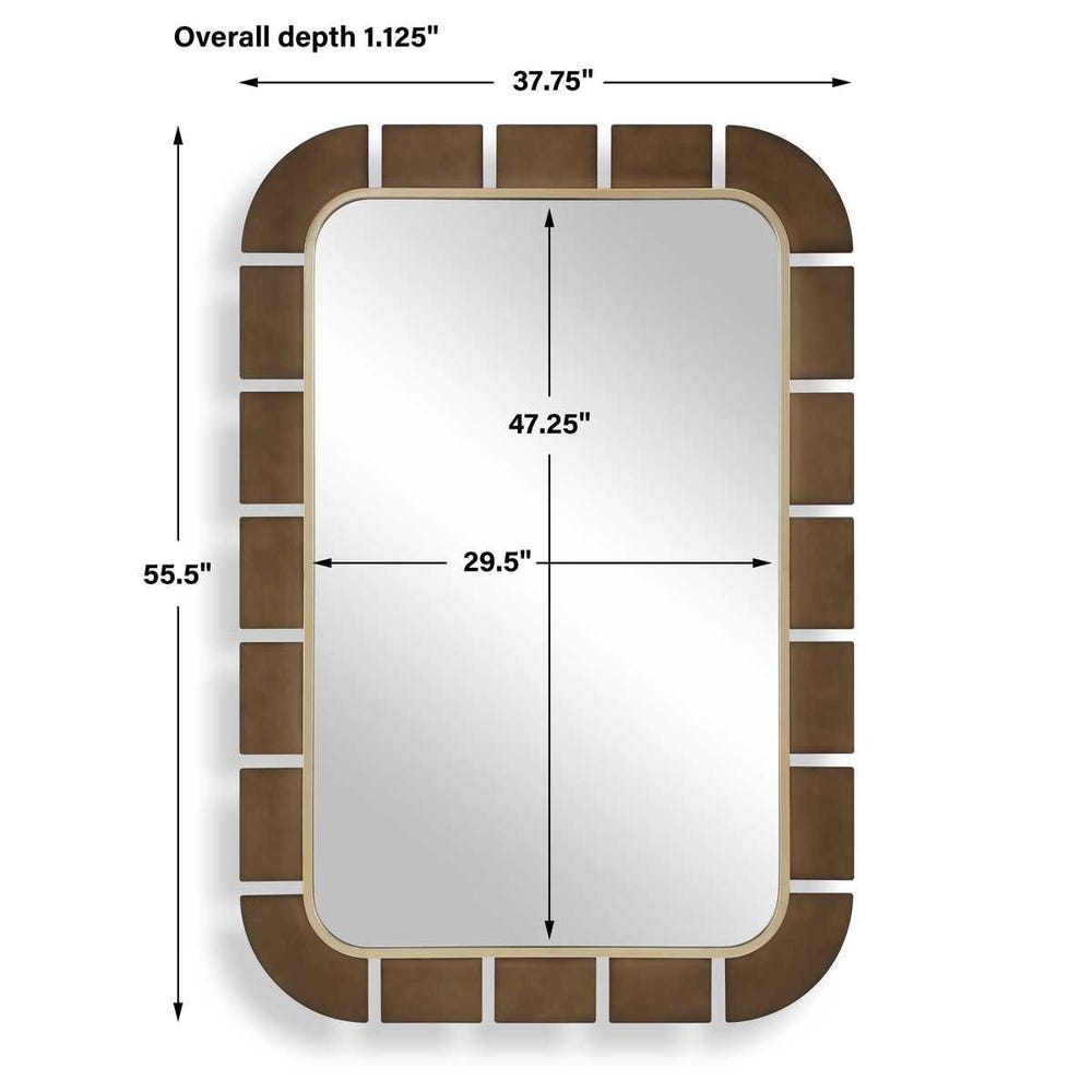 Uttermost Segment Dark Bronze Mirror
