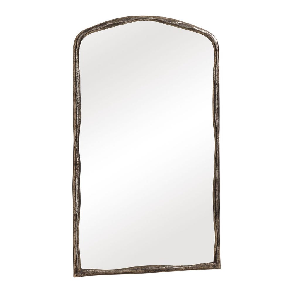 Uttermost Hammered Antique Nickel Arch Mirror