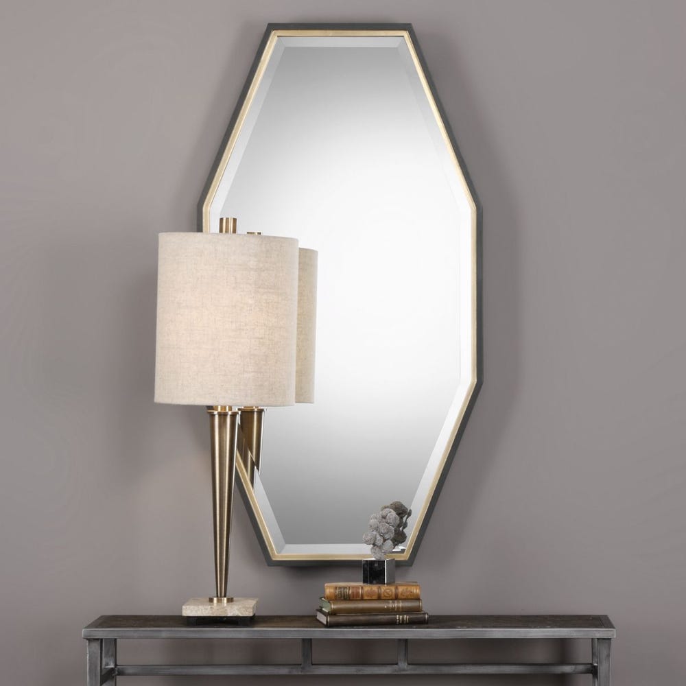 Uttermost Savion Gold Octagon Mirror