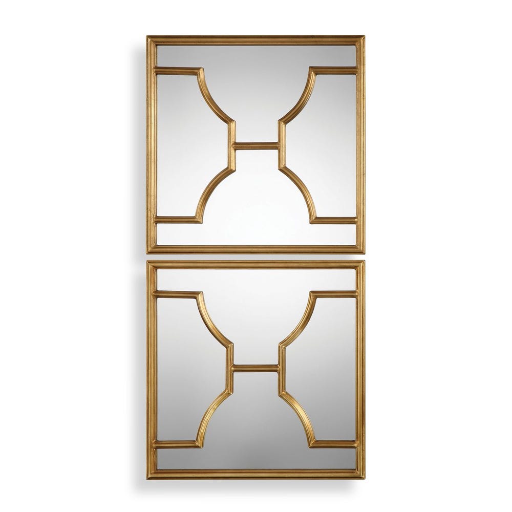 Uttermost Misa Gold Square Mirrors - Set of 2
