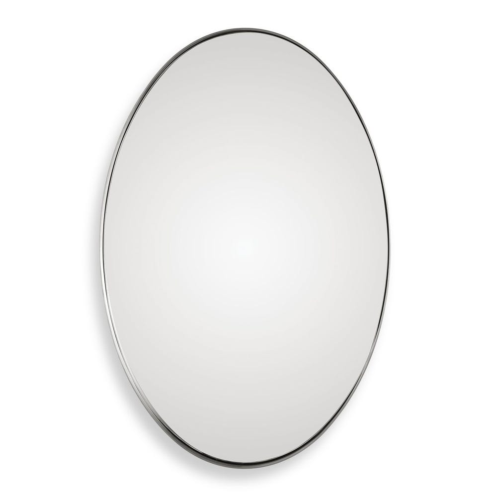 Uttermost Pursley Brushed Nickel Oval Mirror