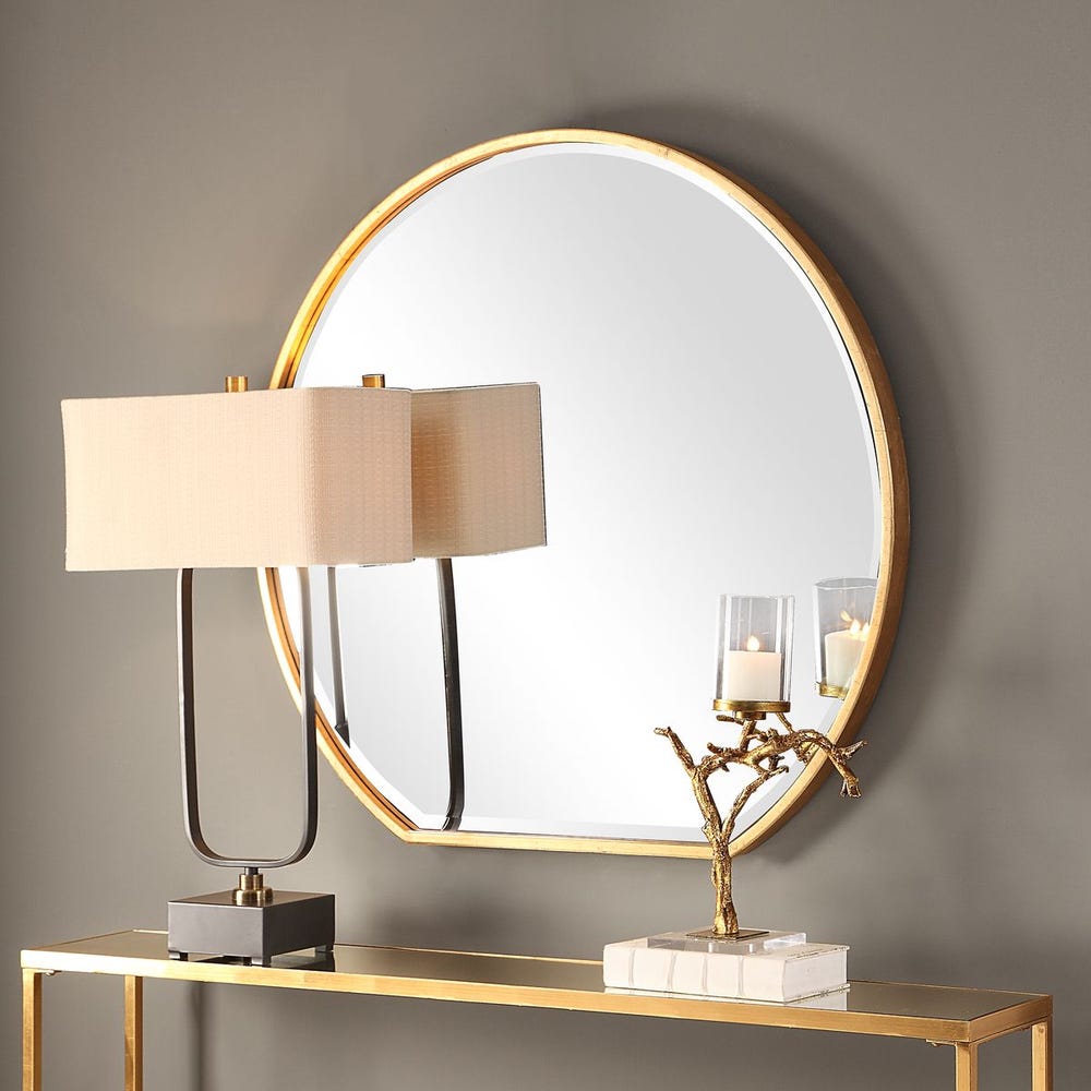 Uttermost Cabell Gold Mirror
