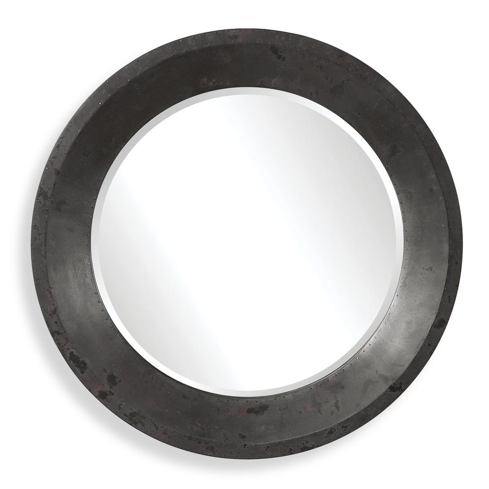 Uttermost Frazier Round Industrial Mirror