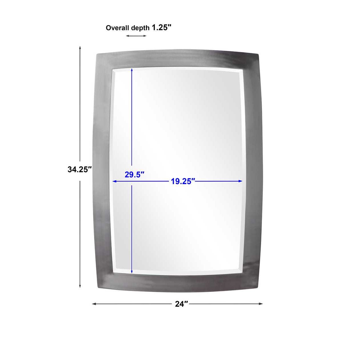 Uttermost Haskill Brushed Nickel Mirror