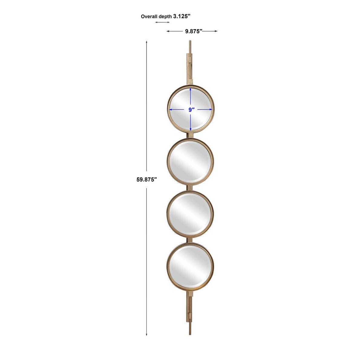 Uttermost Button Gold Mirror