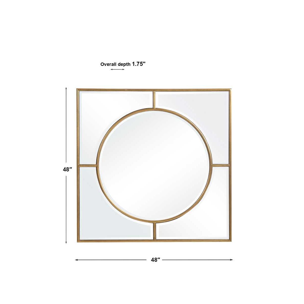 Uttermost Stanford Gold Square Mirror