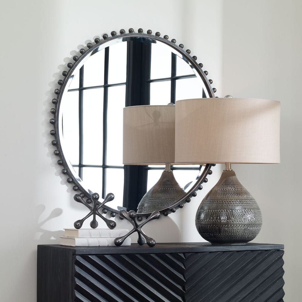 Uttermost Taza Round Mirror