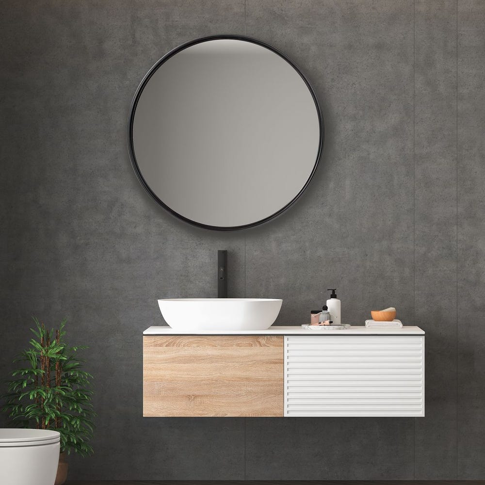 Uttermost Belham Round Iron Mirror