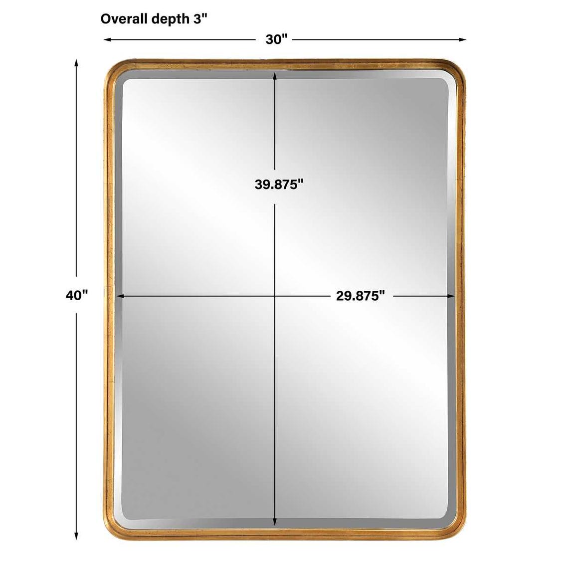 Uttermost Crofton Gold Large Mirror