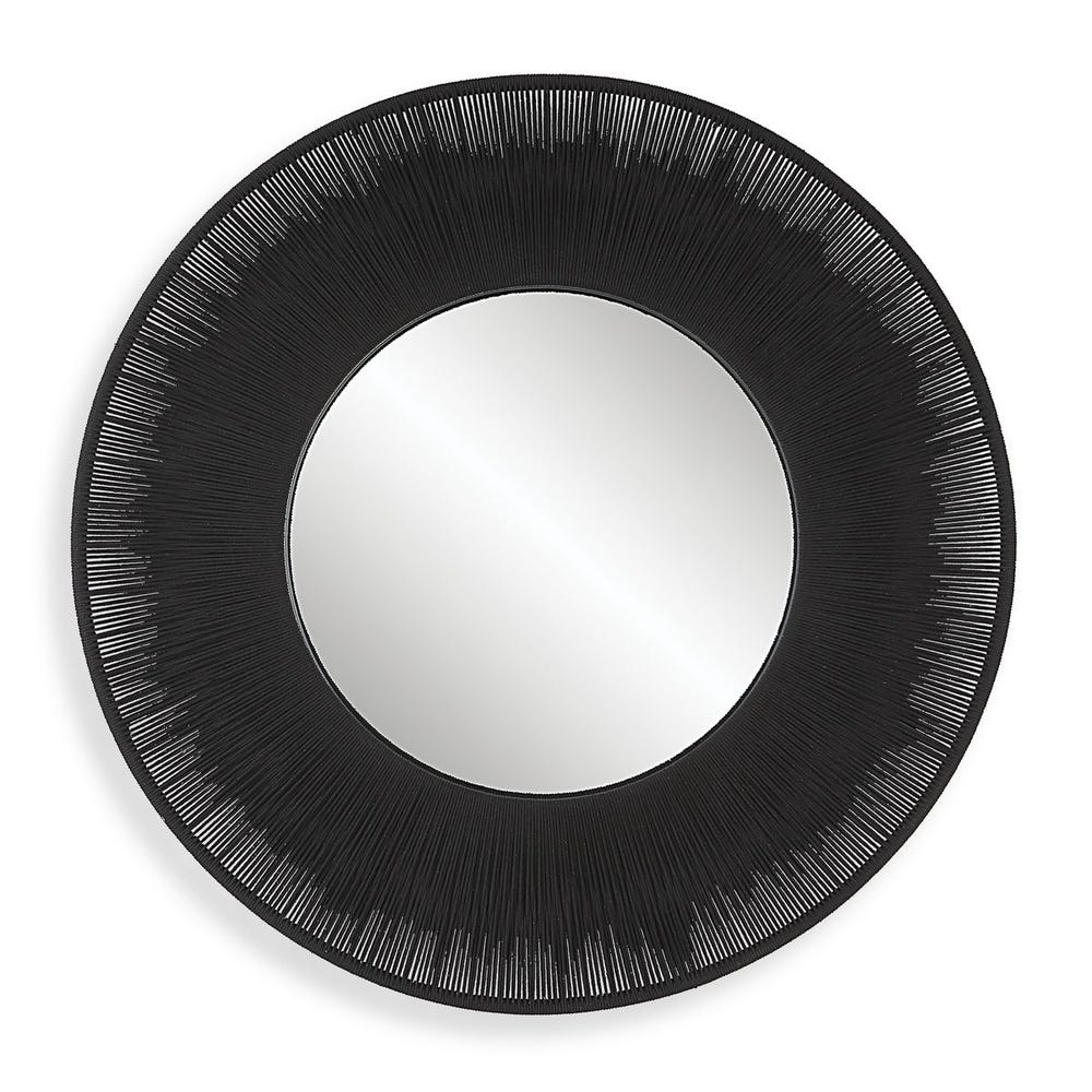 Uttermost Sailor's Knot Black Round Mirror