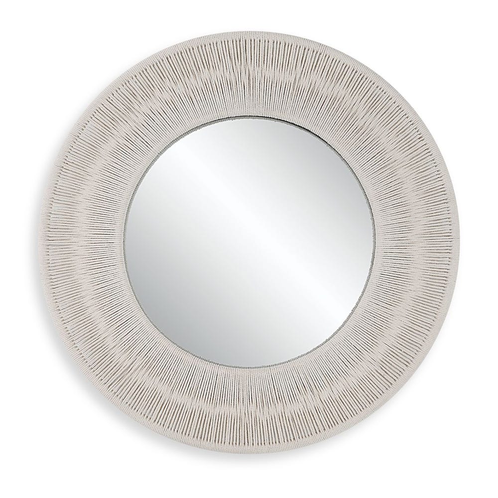 Uttermost Sailor's Knot White Small Round Mirror