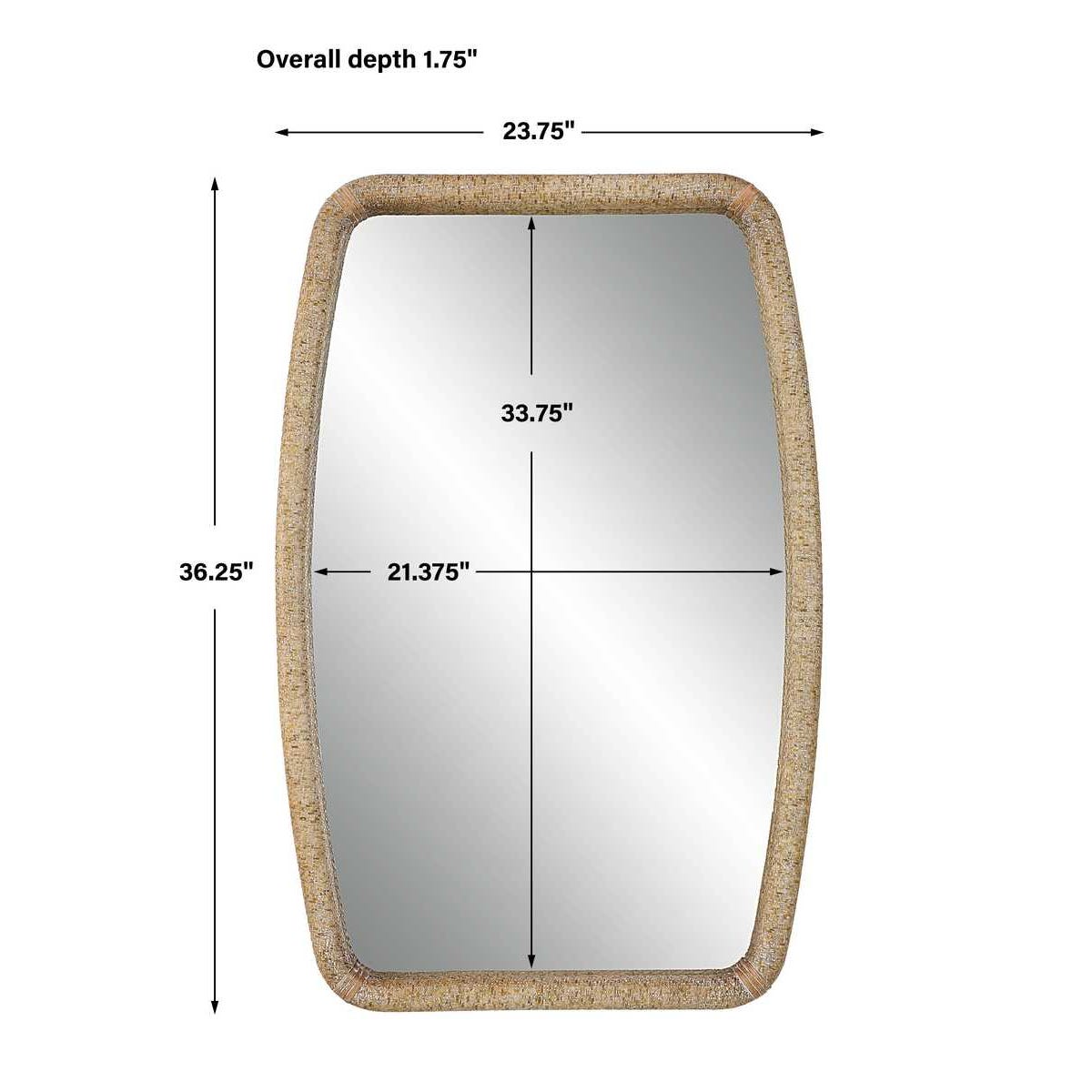 Uttermost Tiki Rattan Mirror