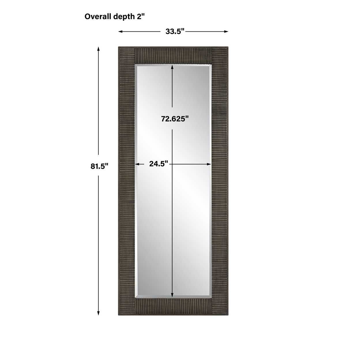 Uttermost Figaro Oversized Wooden Mirror