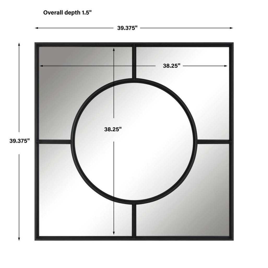 Uttermost Spurgeon Square Window Mirror