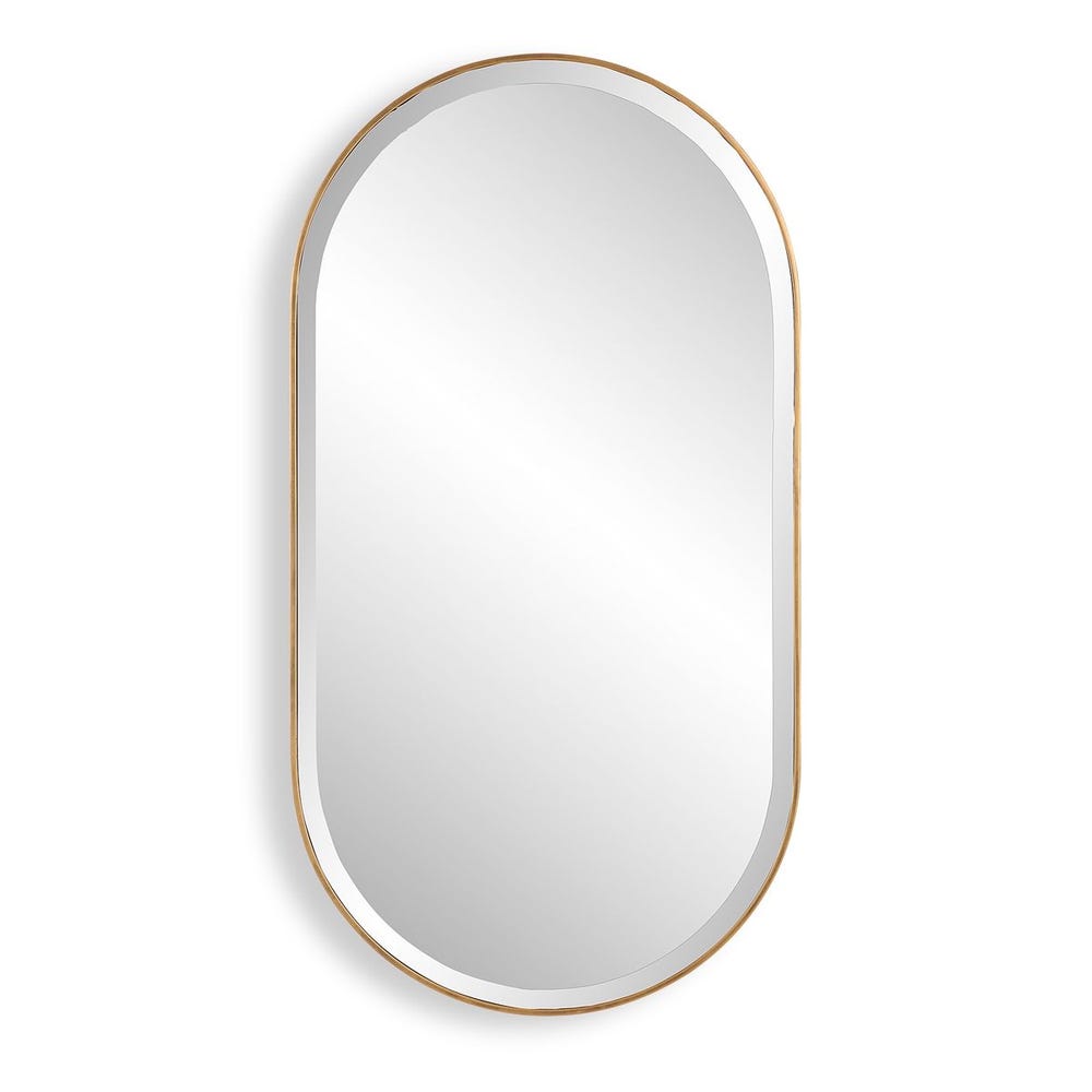 Uttermost Lago Oval Gold Mirror