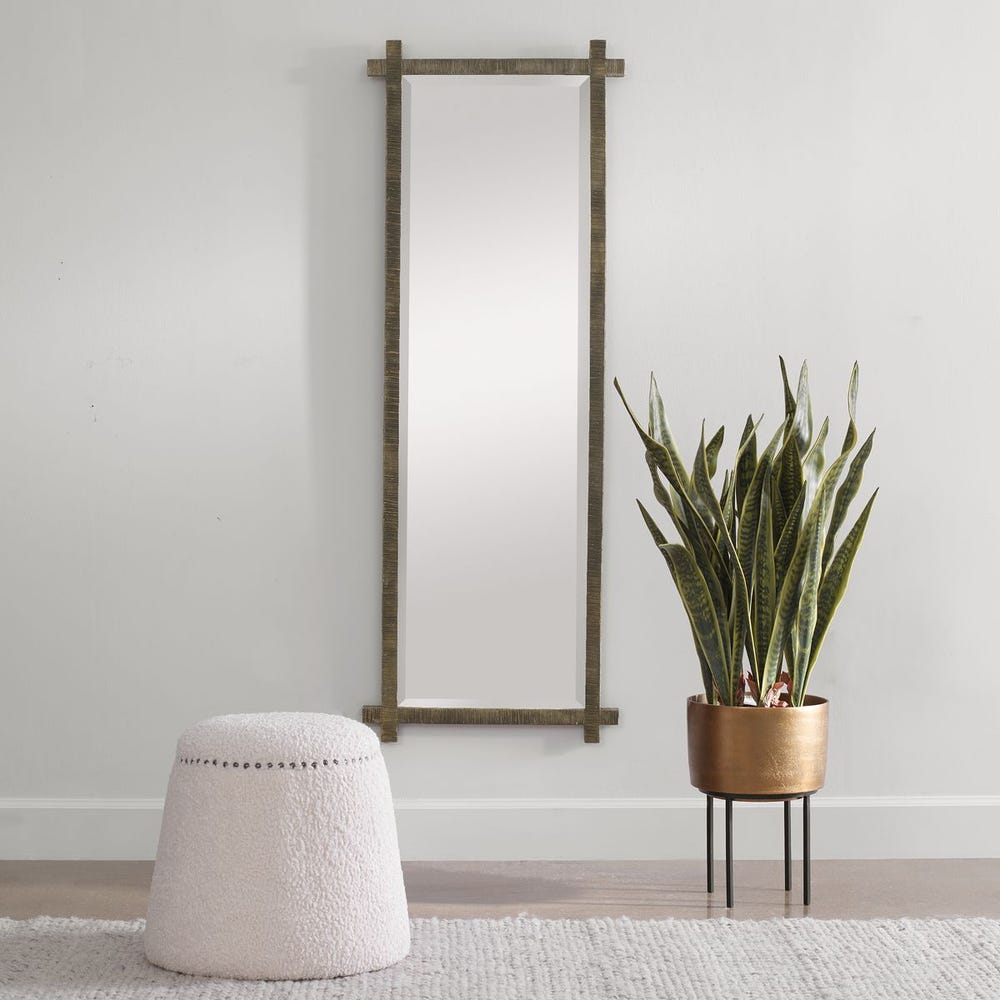 Uttermost Abanu Ribbed Gold Mirror