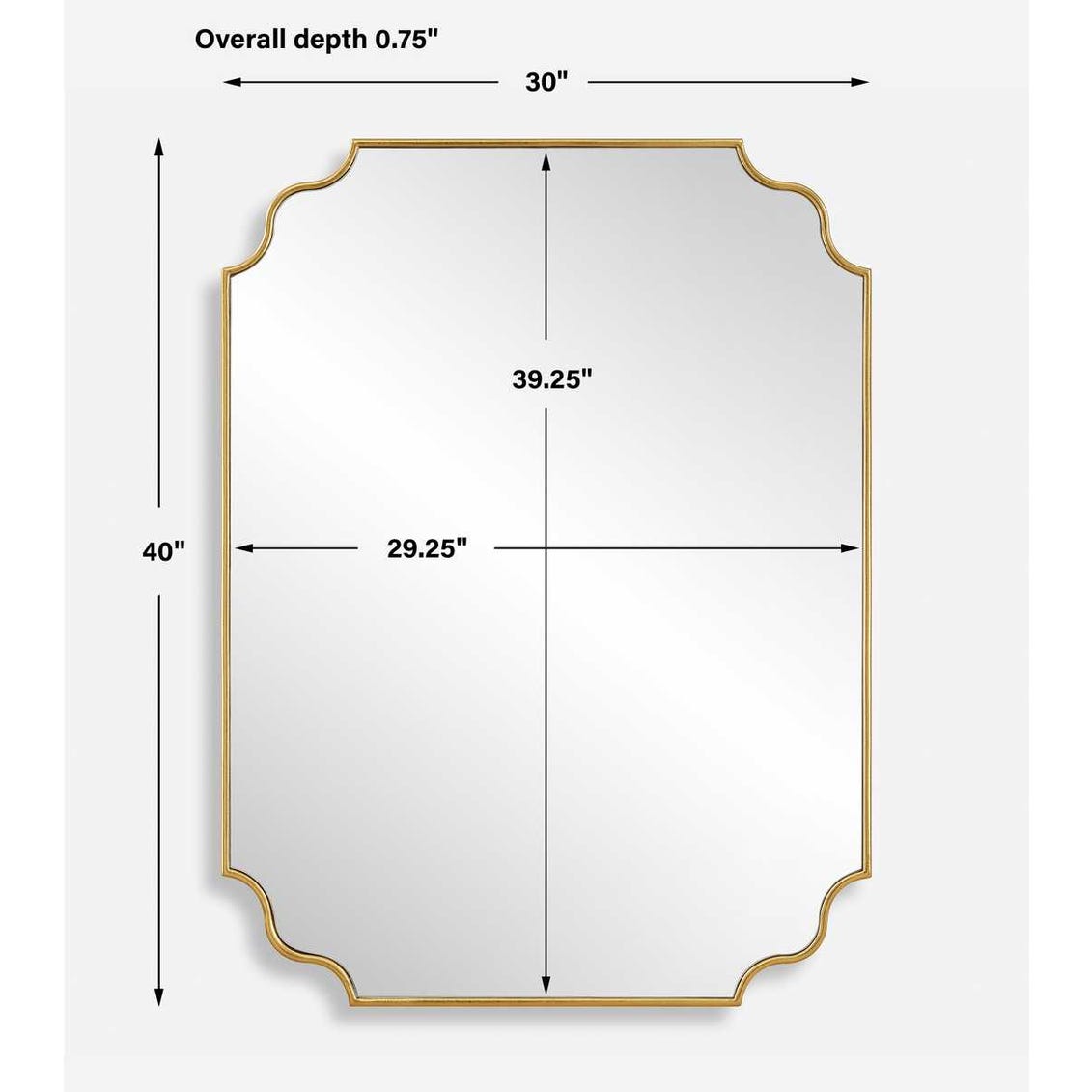 Uttermost Lennyn Gold Vanity Mirror