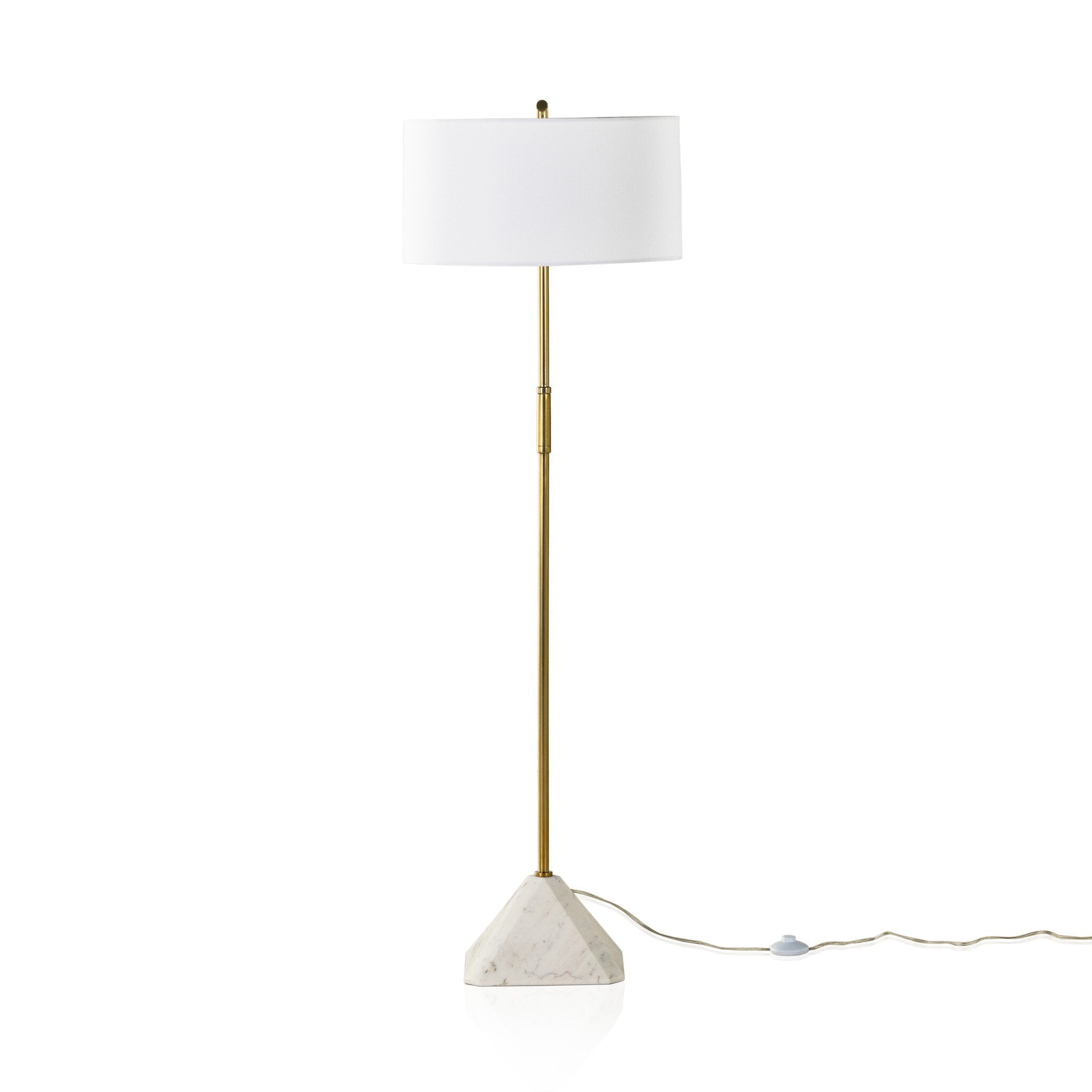 Hartford Floor Lamp - White Marble Floor Lamps Four Hands     Floor Lamps,https://www.oldbonesco.com,Mid Century Furniture, Furniture Sale, Old Bones Co, Mid Century Sale, Four Hands Furniture, Sale,Gus, Sale,Perigold Hartford Floor Lamp - White Marble Floor Lamps Sale, Perigold Sale Hartford Floor Lamp - White Marble,Hartford Floor Lamp - White Marble Lulu and Georgia,Burke Decor Sale Hartford Floor Lamp - White Marble, open box furniture,Open Box Hartford Floor Lamp - White Marble