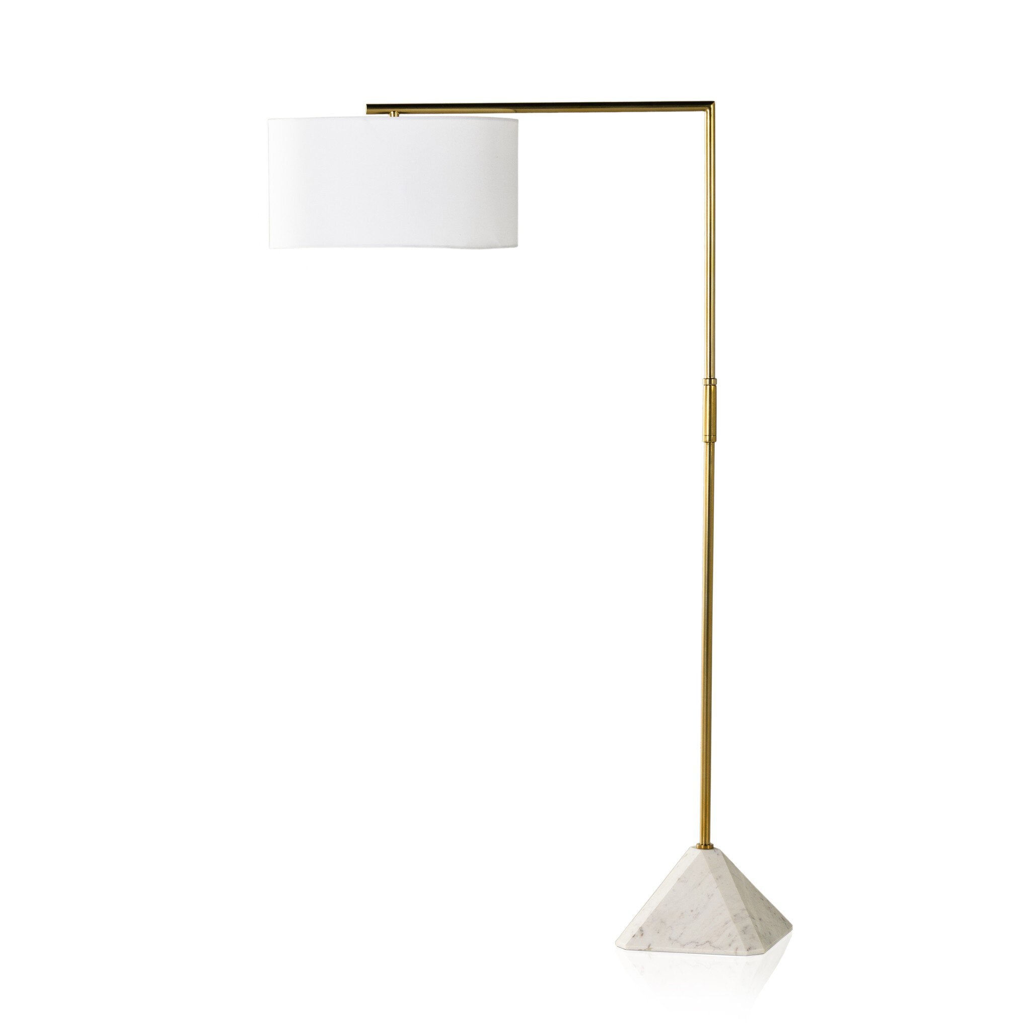 Hartford Floor Lamp - White Marble Floor Lamps Four Hands Default Title    Floor Lamps,https://www.oldbonesco.com,Mid Century Furniture, Furniture Sale, Old Bones Co, Mid Century Sale, Four Hands Furniture, Sale,Gus, Sale,Perigold Hartford Floor Lamp - White Marble Floor Lamps Sale, Perigold Sale Hartford Floor Lamp - White Marble,Hartford Floor Lamp - White Marble Lulu and Georgia,Burke Decor Sale Hartford Floor Lamp - White Marble, open box furniture,Open Box Hartford Floor Lamp - White Marble