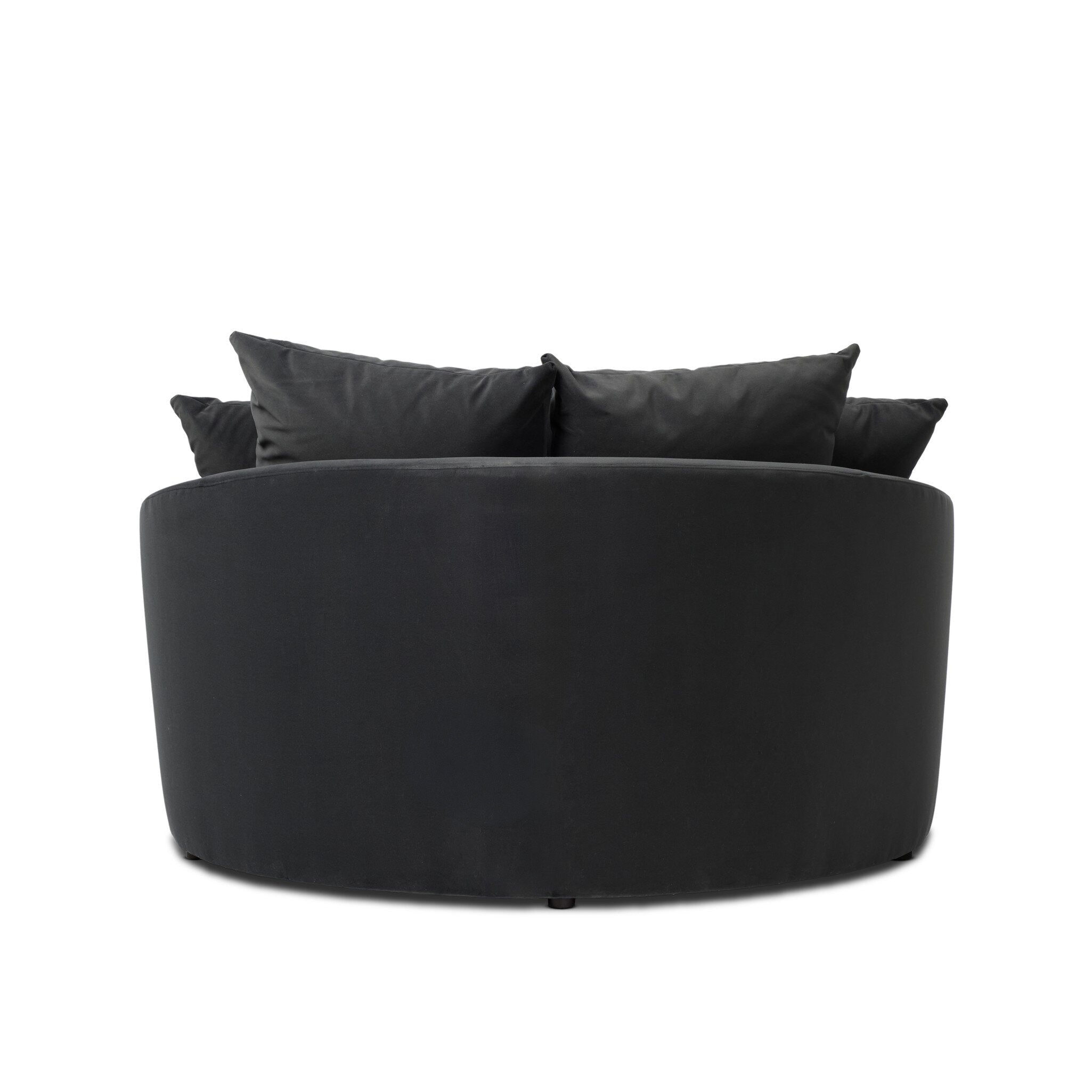 Chloe Media Lounger - Modern Velvet Charcoal
