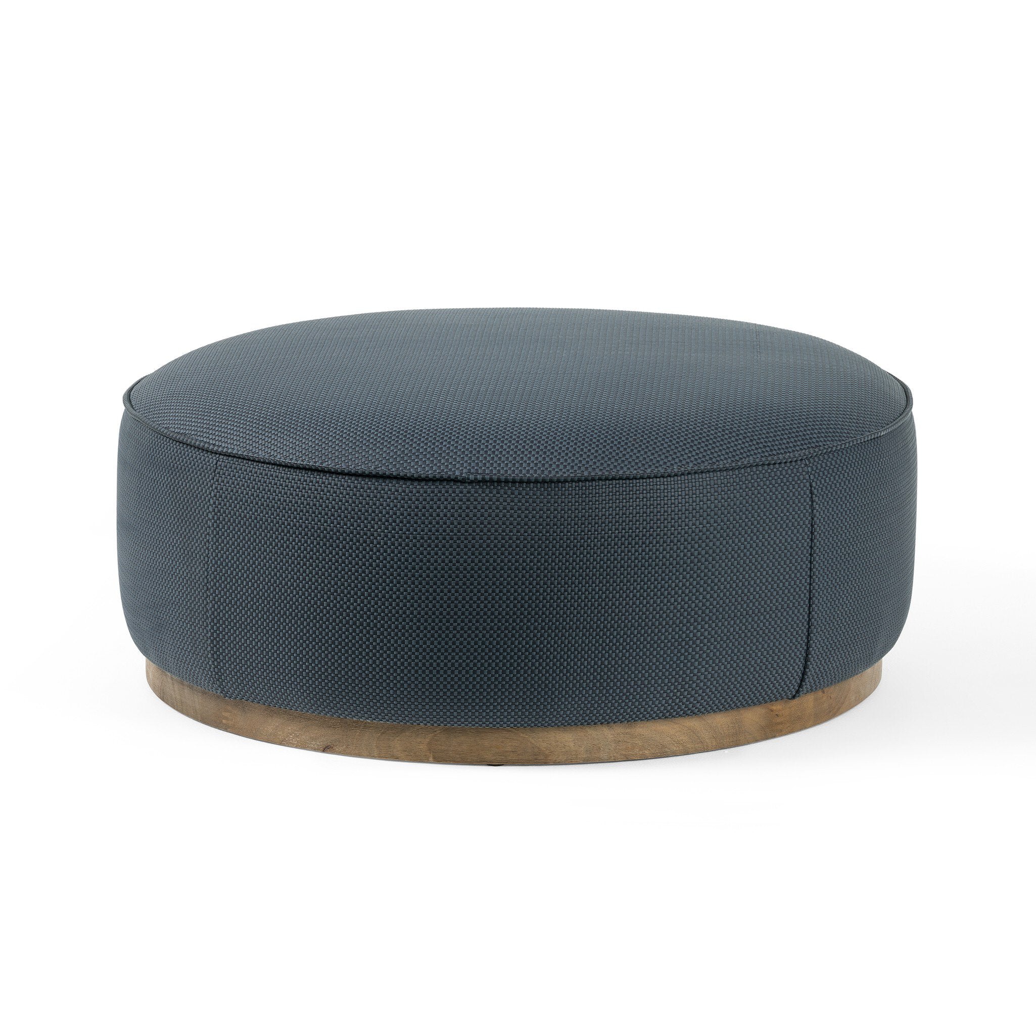 Sinclair Large Round Ottoman Ottomans & Stools Four Hands Fresno Cobalt    Ottomans & Stools,https://www.oldbonesco.com,Mid Century Furniture, Furniture Sale, Old Bones Co, Mid Century Sale, Four Hands Furniture, Sale,Gus, Sale,Perigold Sinclair Large Round Ottoman Ottomans & Stools Sale, Perigold Sale Sinclair Large Round Ottoman,Sinclair Large Round Ottoman Lulu and Georgia,Burke Decor Sale Sinclair Large Round Ottoman, open box furniture,Open Box Sinclair Large Round Ottoman