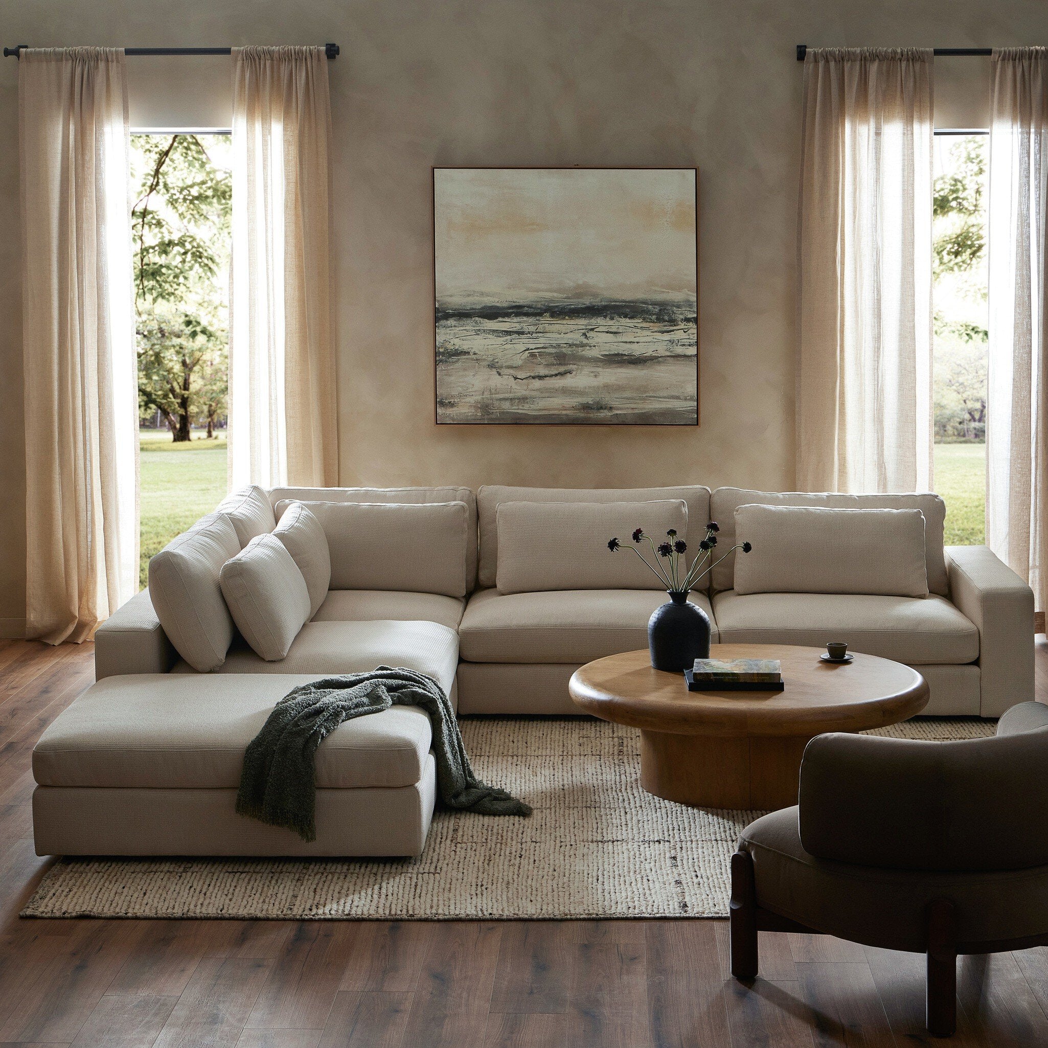 Bloor 4-Piece Sectional with Ottoman