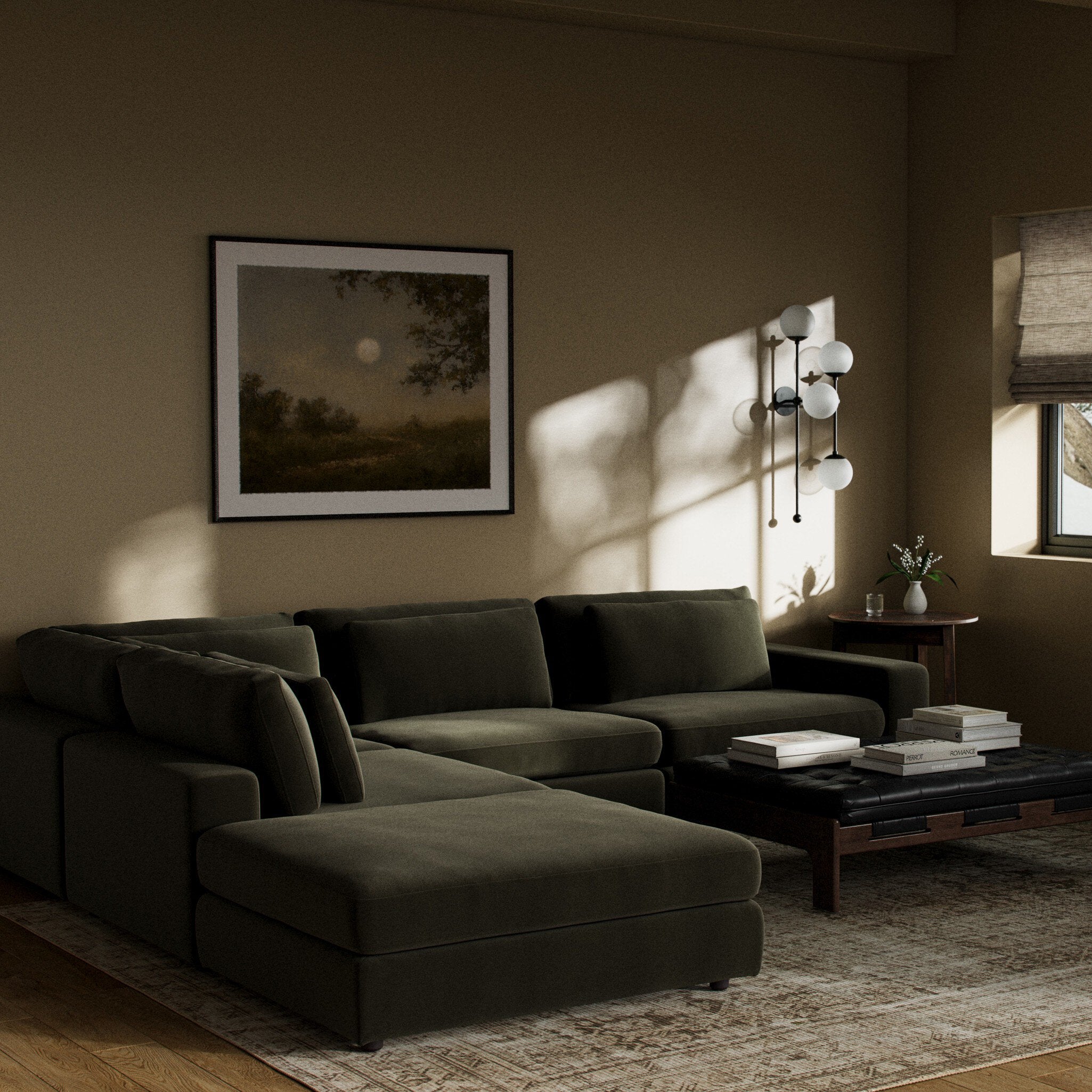 Bloor 4-Piece Sectional with Ottoman