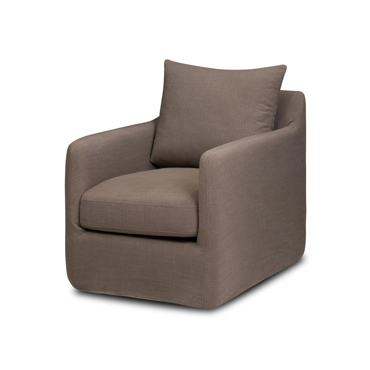 Banks Slipcover Swivel Chair