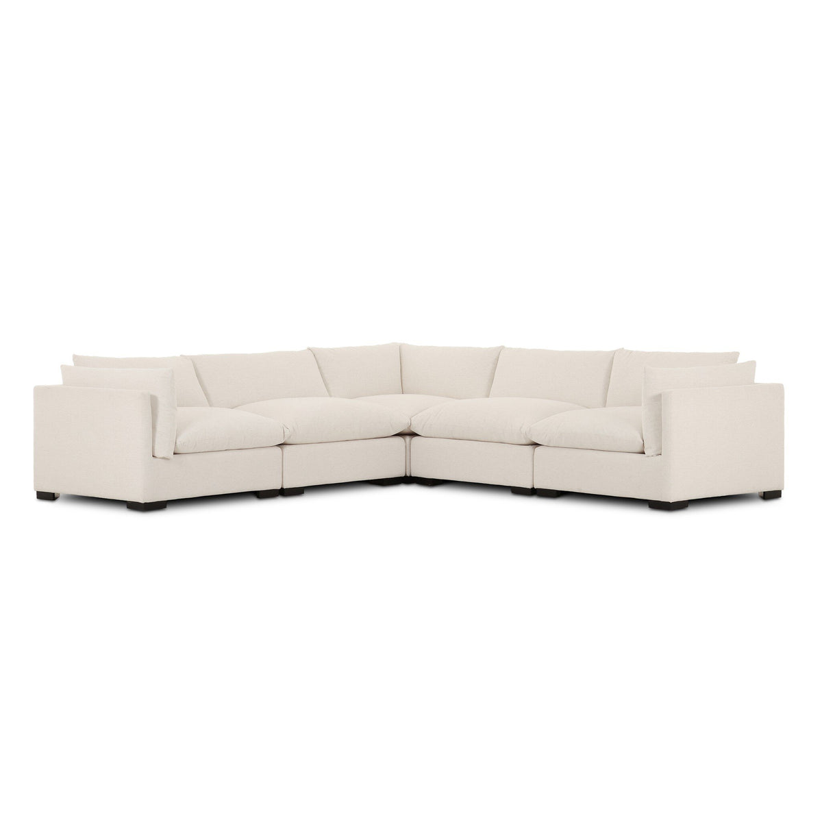 Westwood 5-Piece Sectional - Crypton Nomad Snow by Four Hands