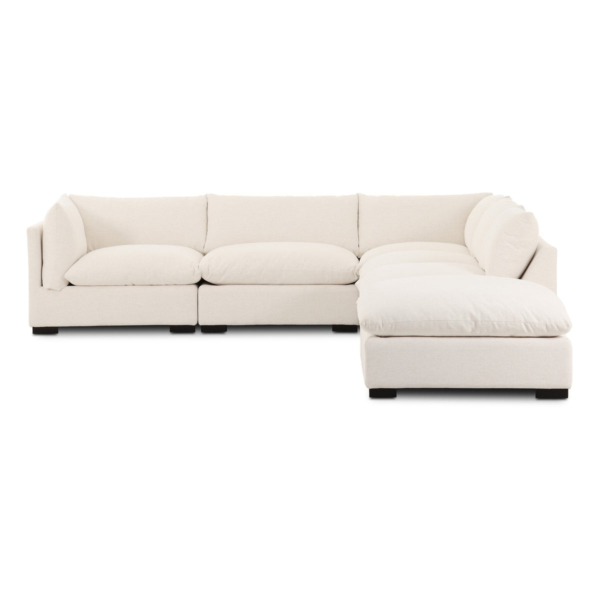 Westwood 5-Piece Sectional - Crypton Nomad Snow by Four Hands