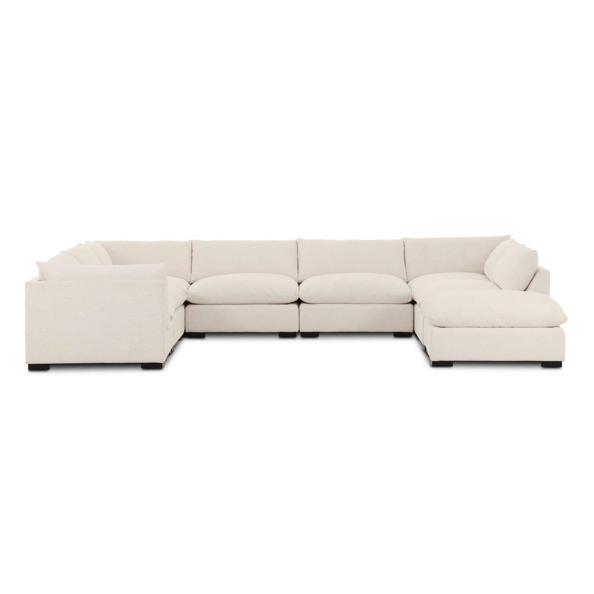 Westwood 7-Piece Sectional + Ottoman - Crypton Nomad Snow