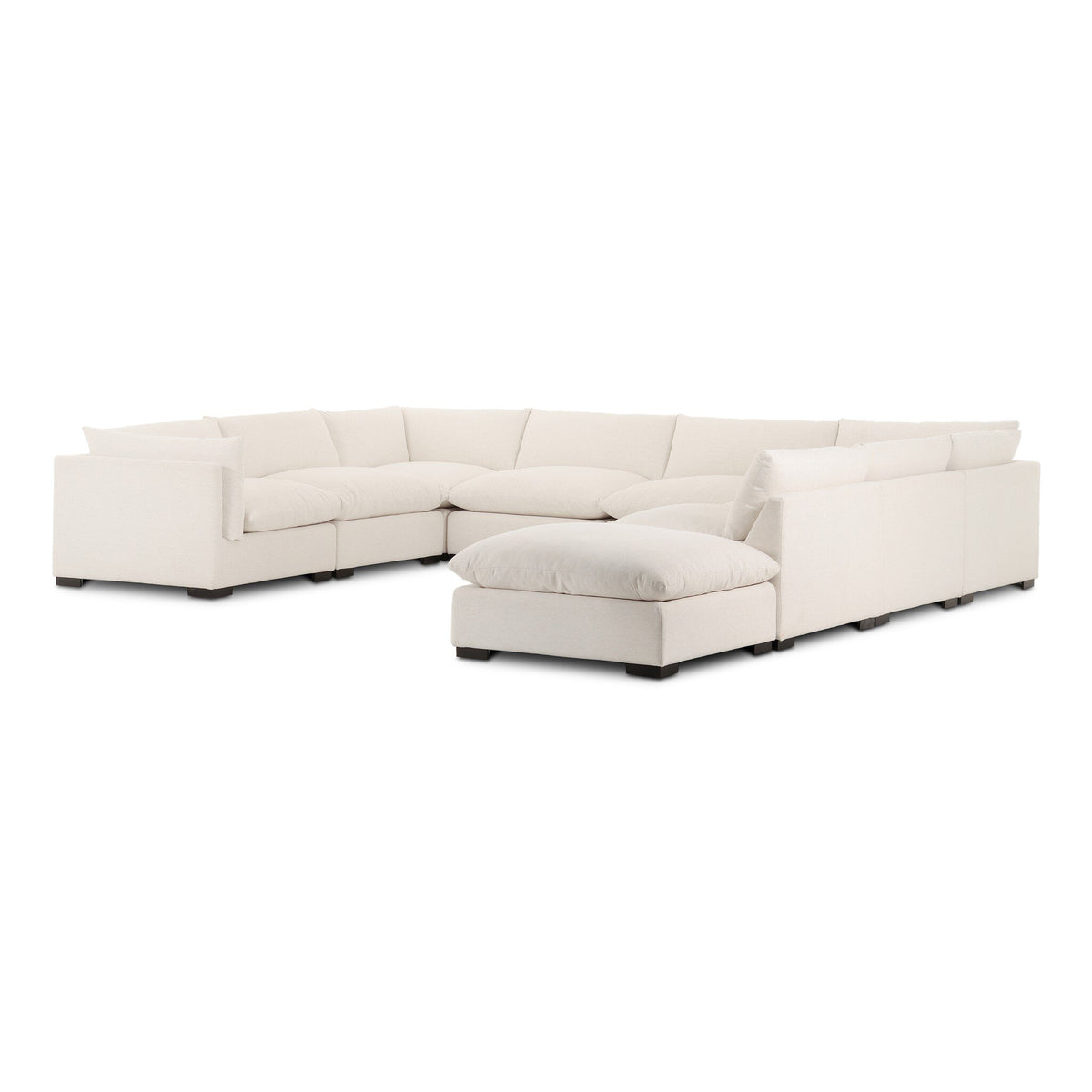 Westwood Double Chaise Sectional - Crypton Nomad Snow by Four Hands