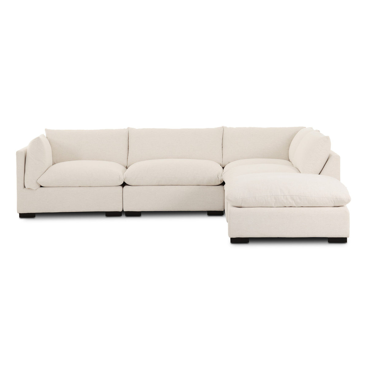 Westwood 4-Piece Sectional - Crypton Nomad Snow by Four Hands