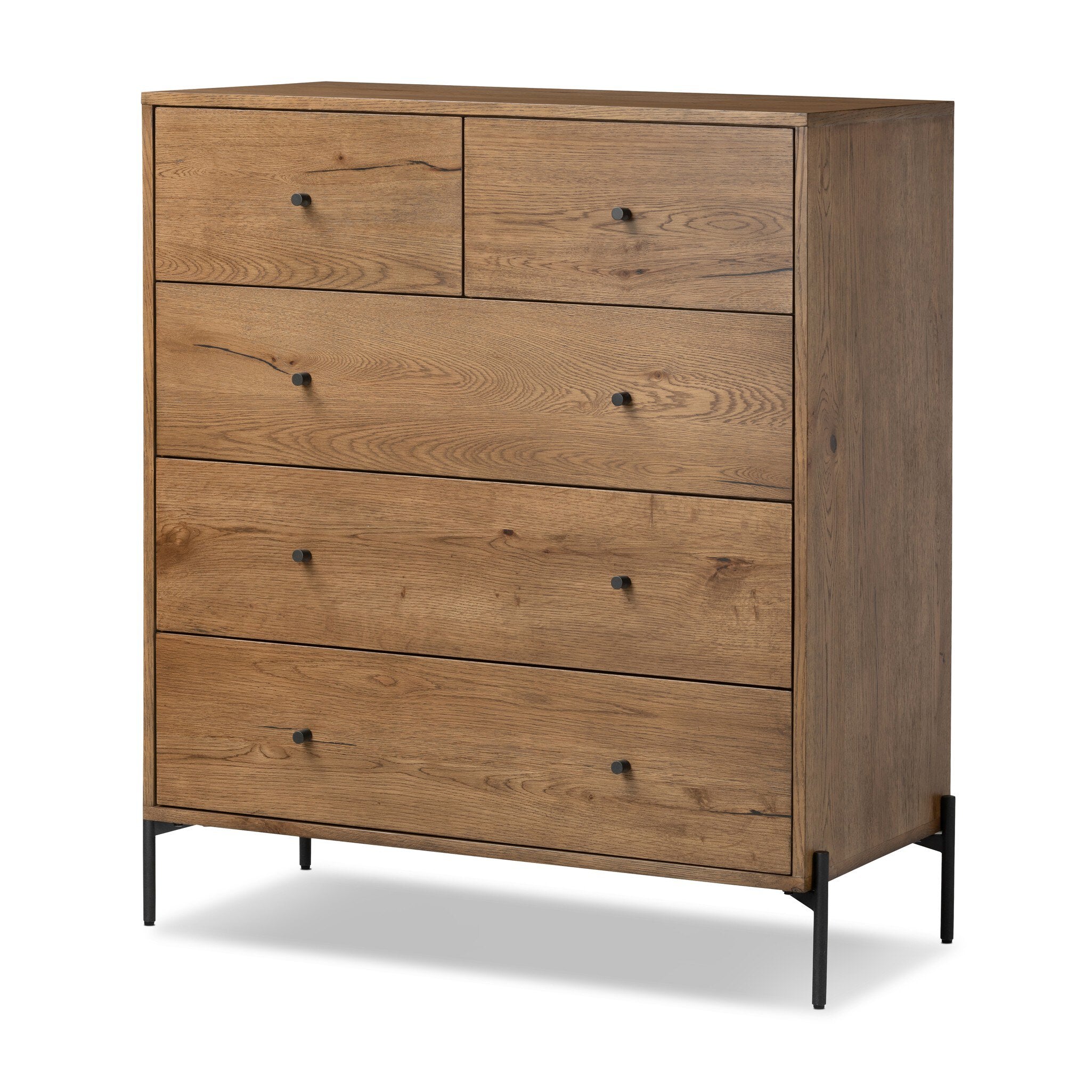 5 drawer tall dresser Four Hands Eaton 5 Drawer Dresser