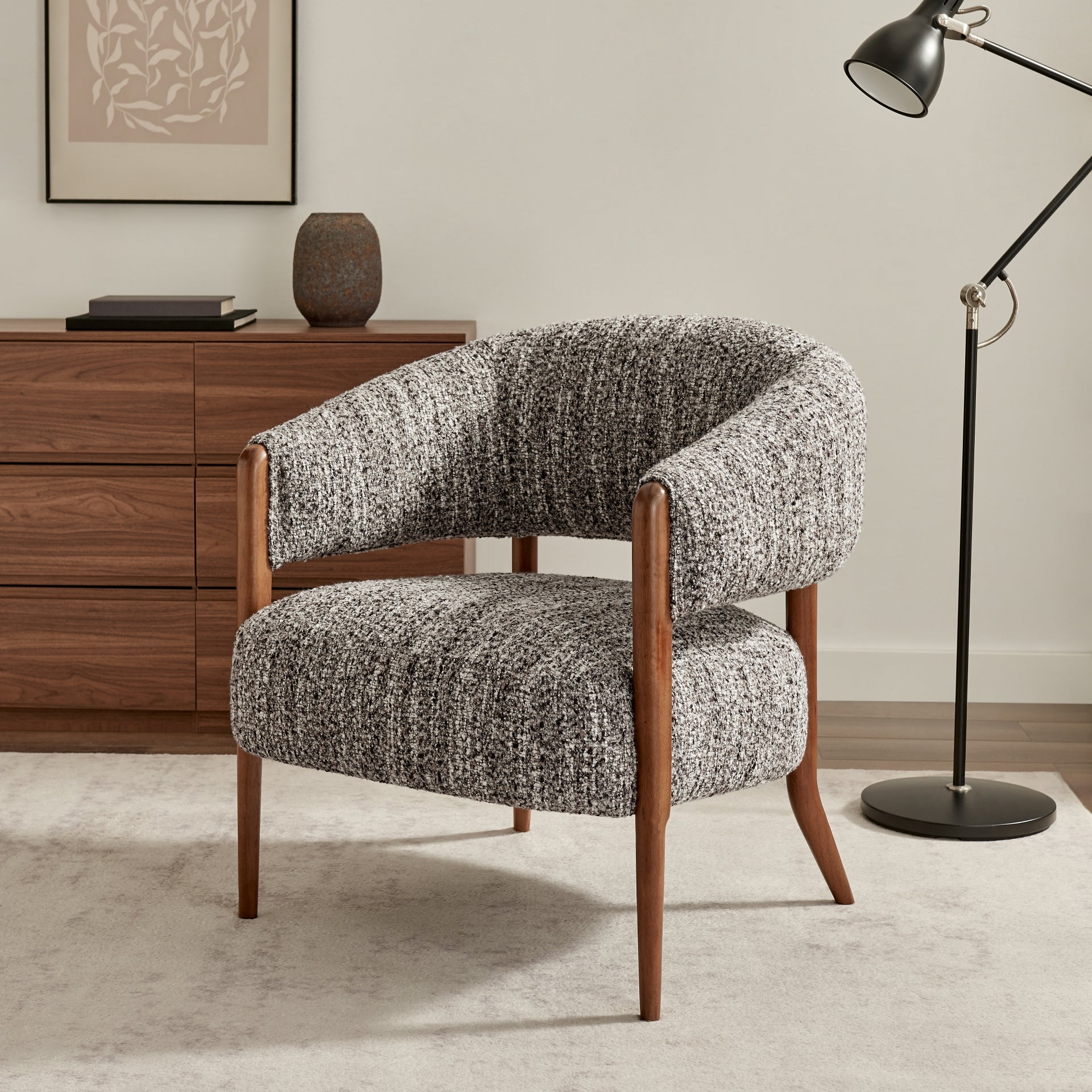 Mayla Boucle Accent Arm Chair