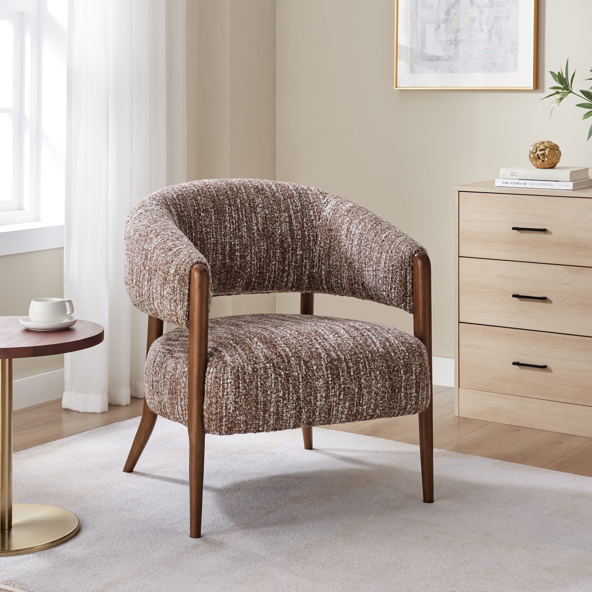Mayla Boucle Accent Arm Chair
