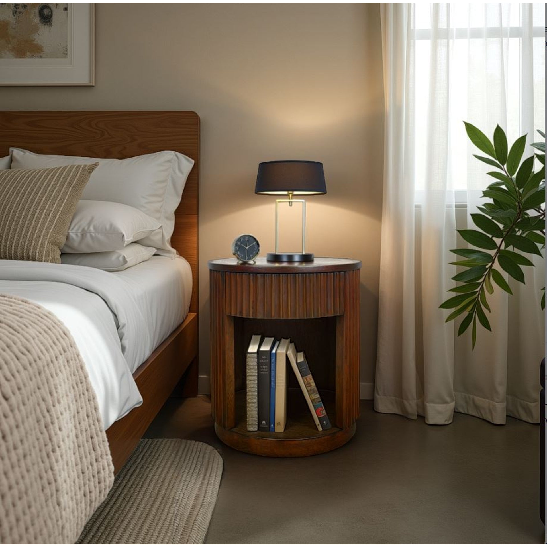 Truro Round Nightstand