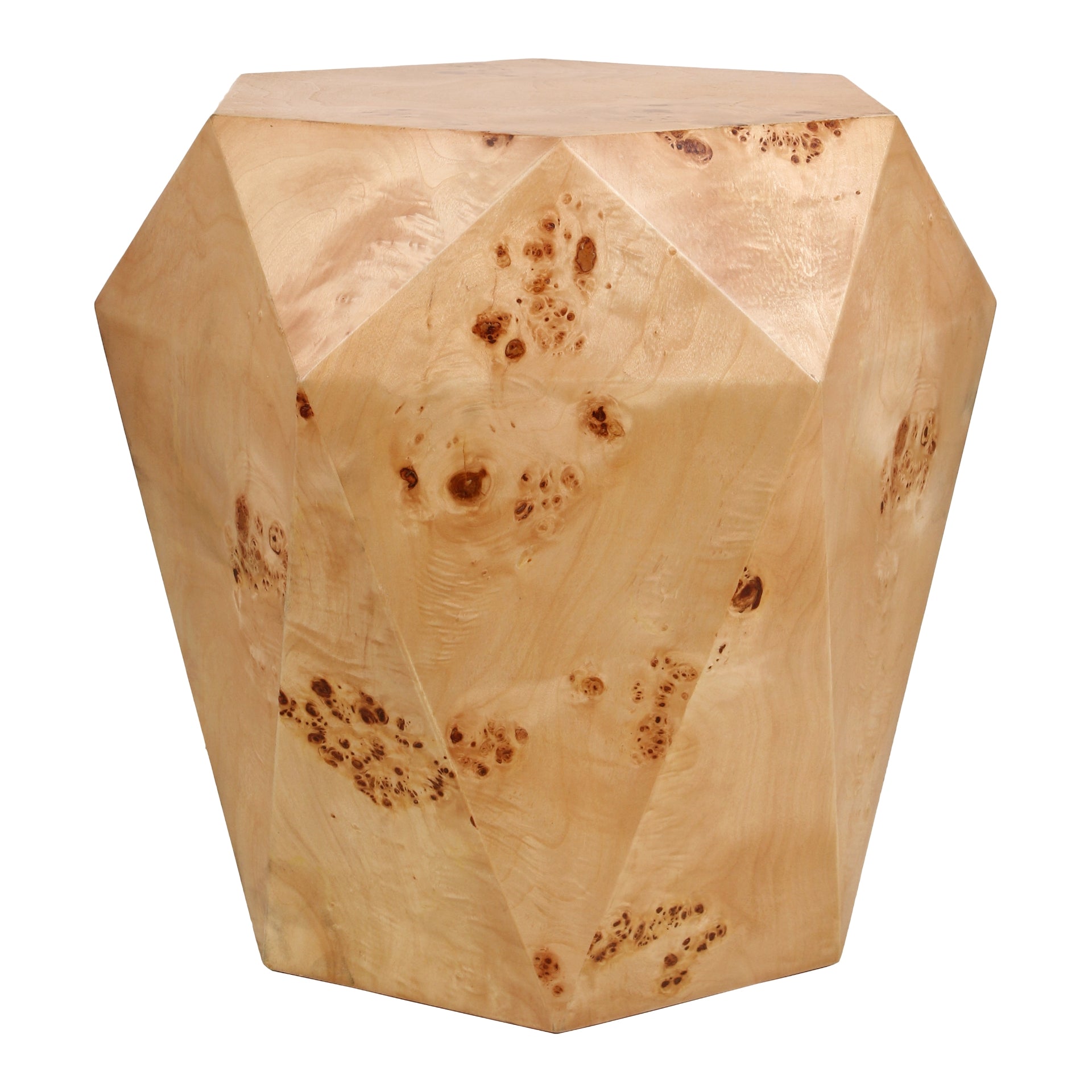 Malva Burl Wood Side/End Table
