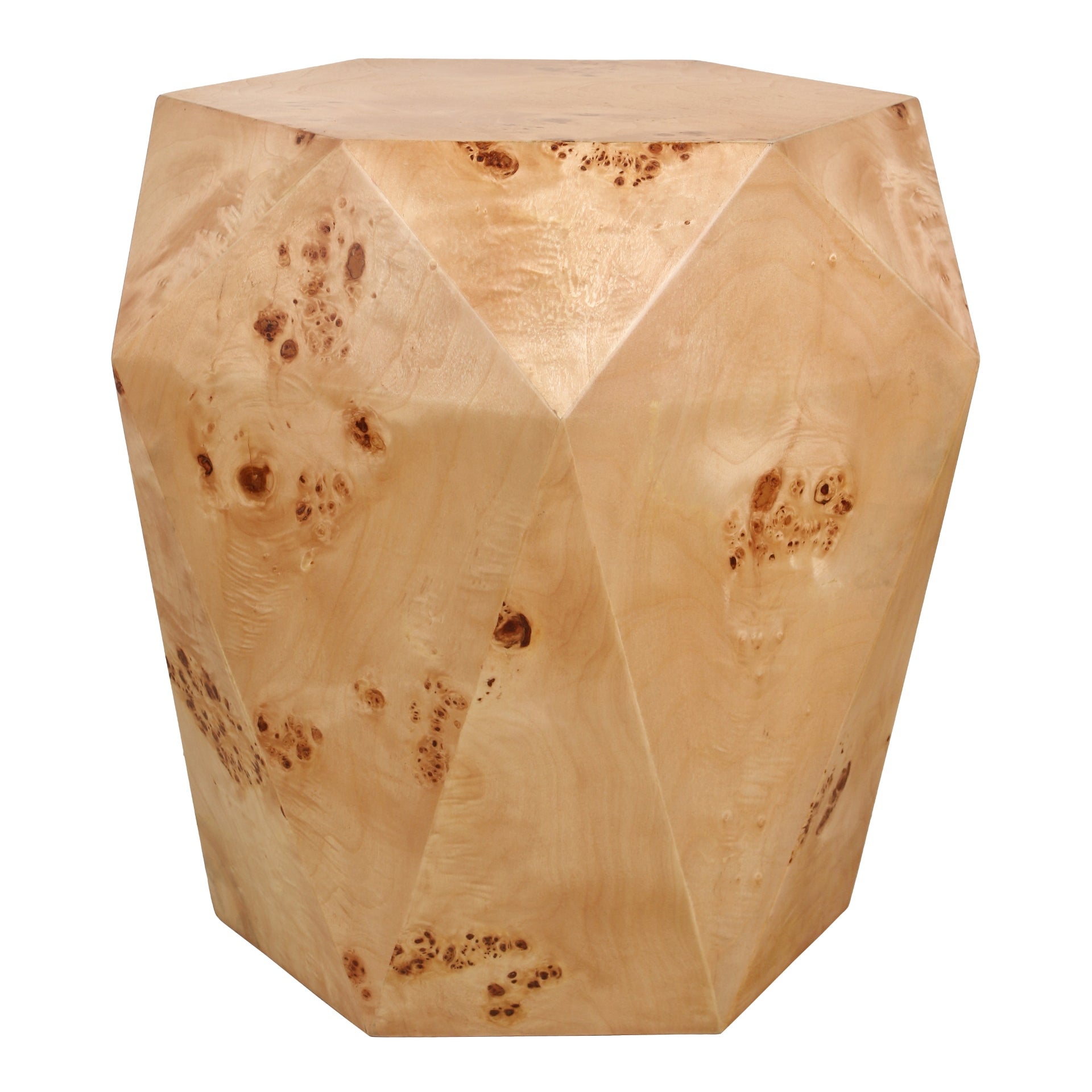 Malva Burl Wood Side/End Table