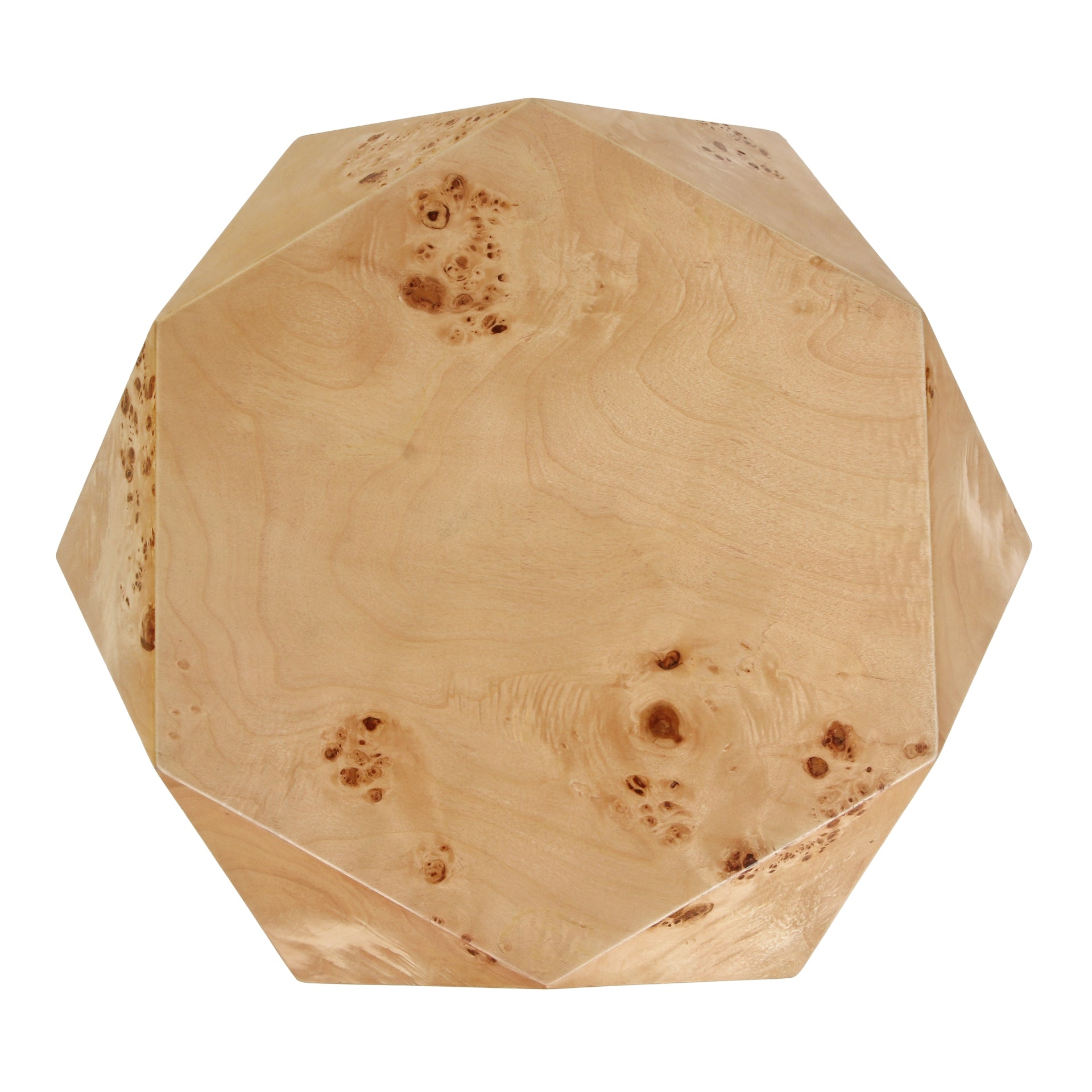 Malva Burl Wood Side/End Table