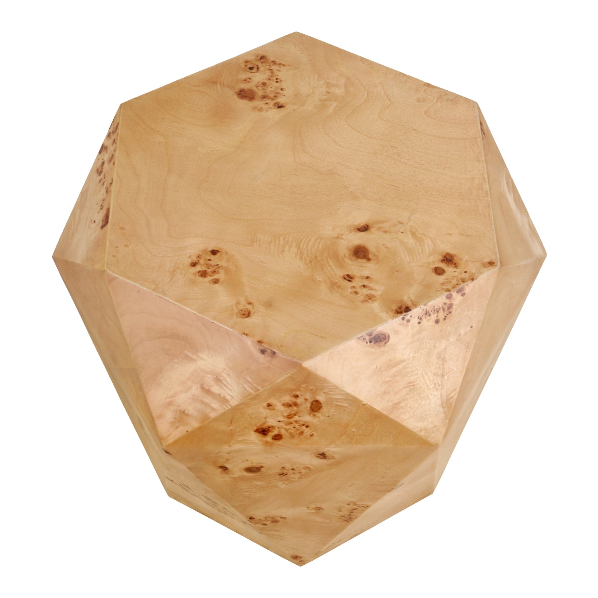 Malva Burl Wood Side/End Table