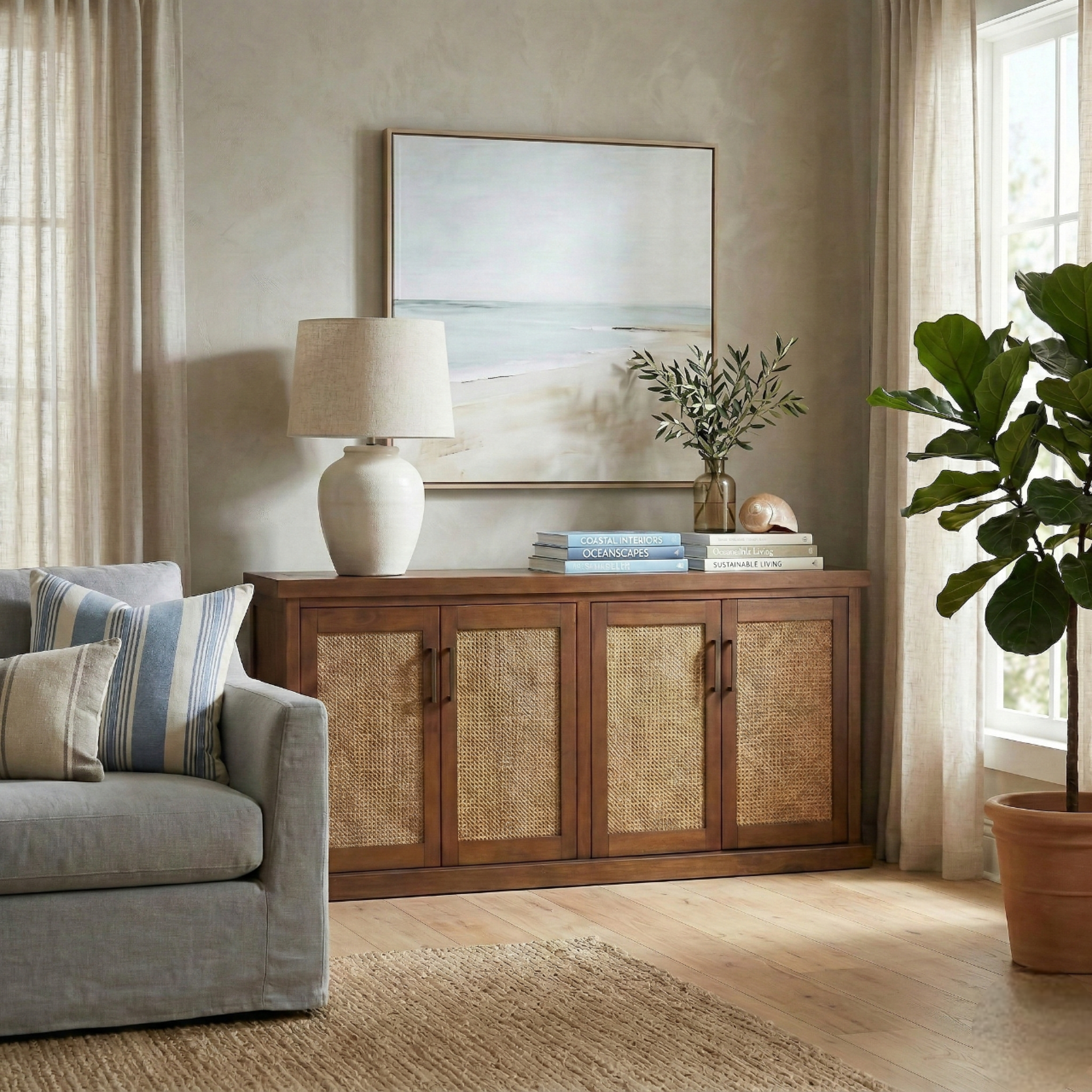 Armoni 4 Doors Buffet/Sideboard - Walnut