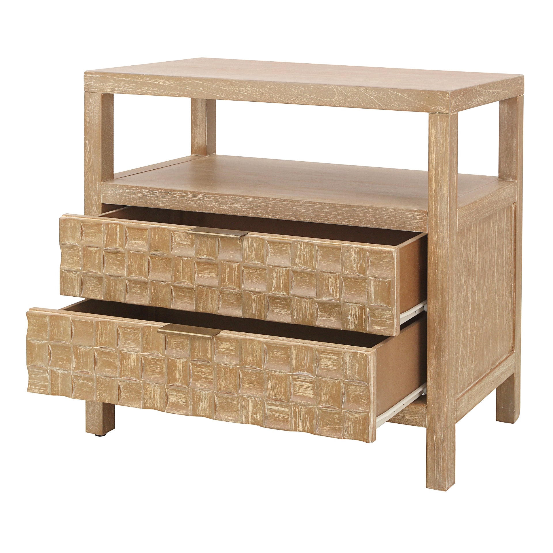 Terrena 2 Drawers Nightstand/Side Table