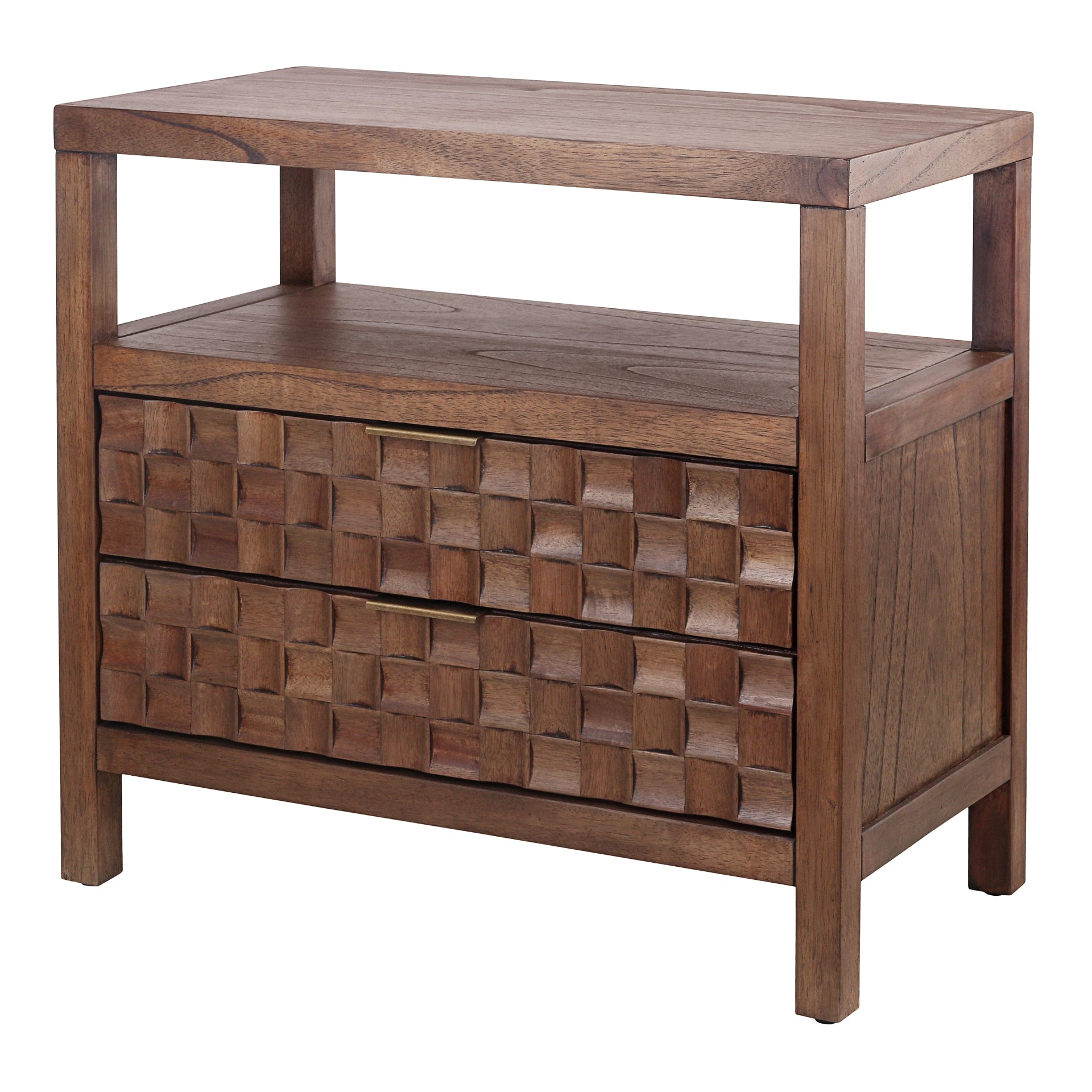 Terrena 2 Drawers Nightstand/Side Table