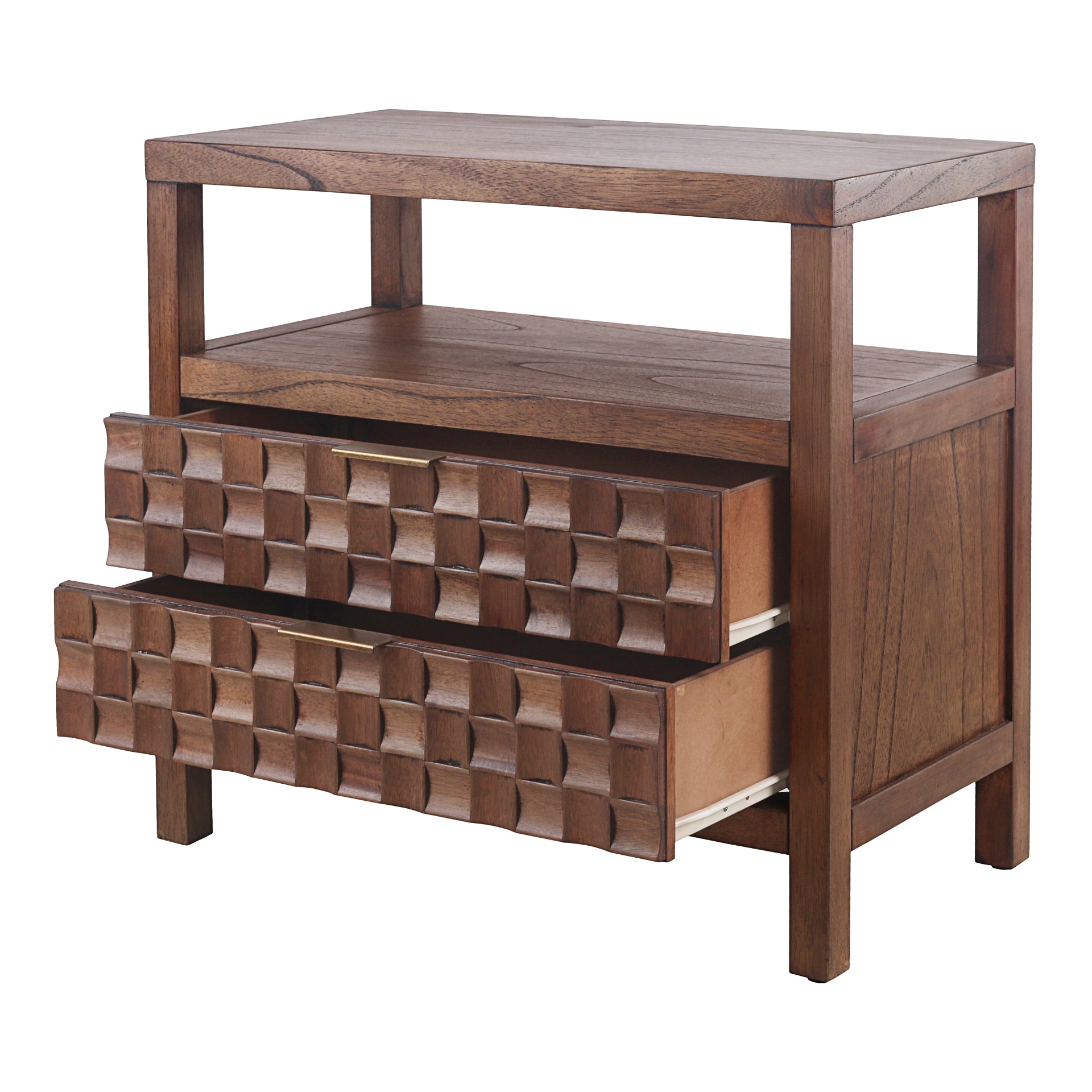 Terrena 2 Drawers Nightstand/Side Table