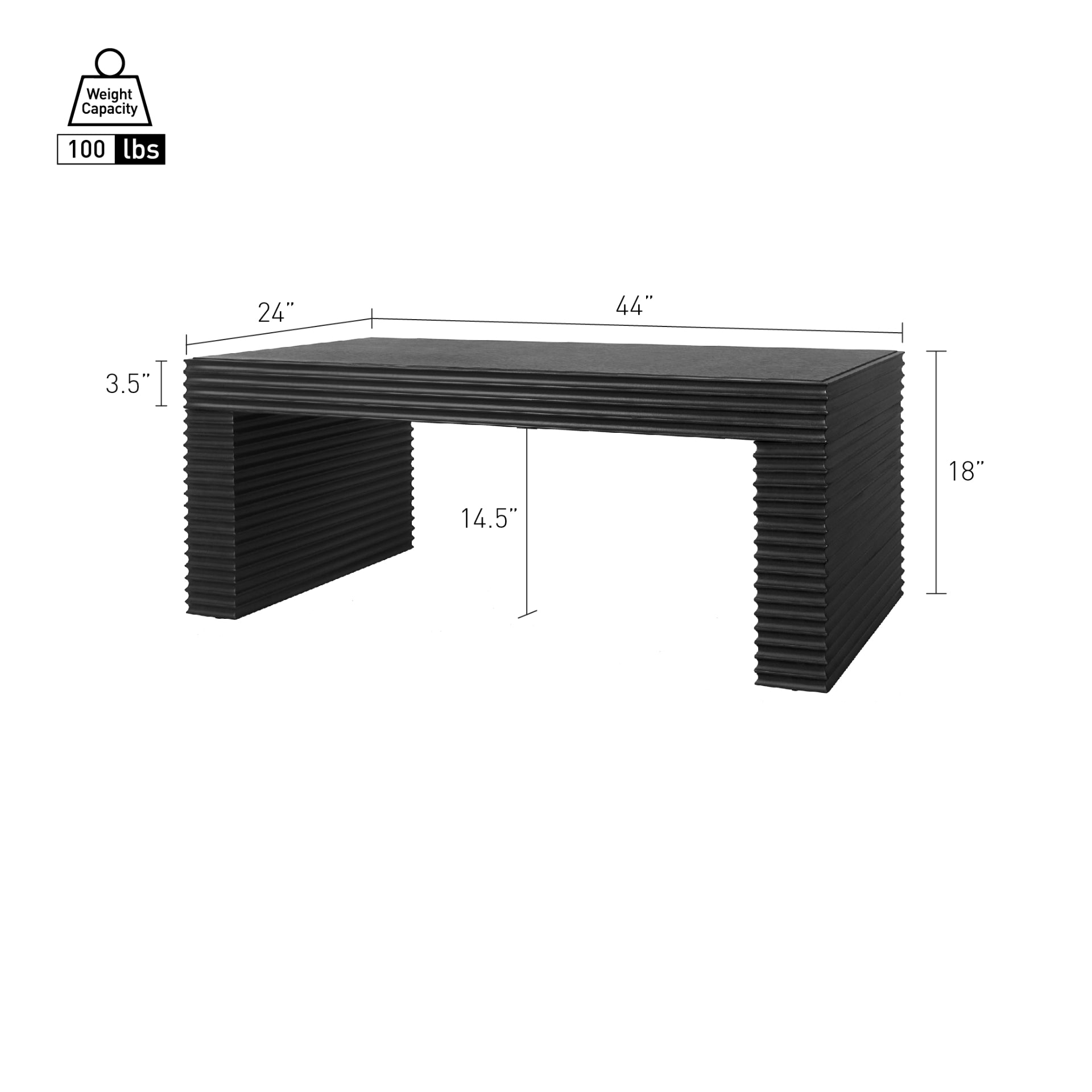 Riker Coffee Table - Black