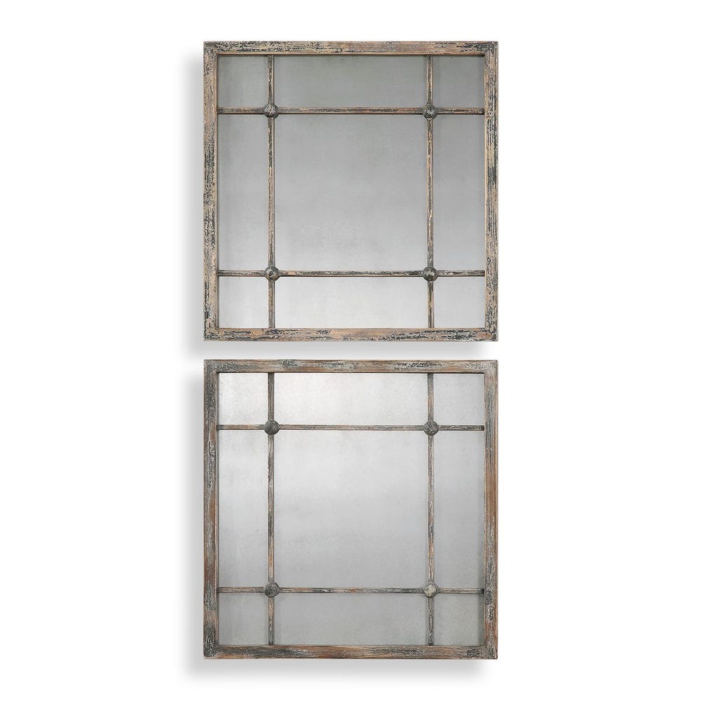 Uttermost Saragano Square Mirrors - Set of 2
