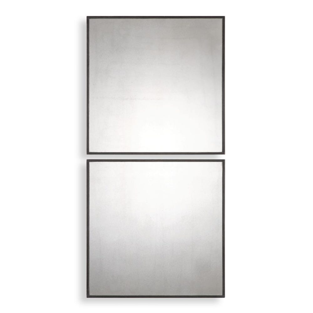 Uttermost Matty Antiqued Square Mirrors - Set of 2